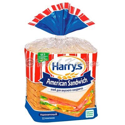 Хлеб Harrrys American Sandwich пшеничн. нарез.0,47кг