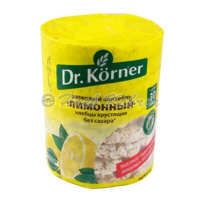 Хлебцы Dr.Korner злаковый коктейль лимонный 100г