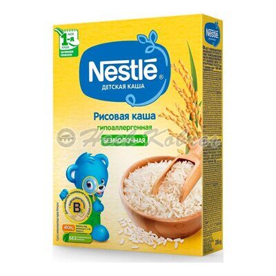 Д/п Nestle каша б/мол рисовая биф/бак,гипоаллерг.200г