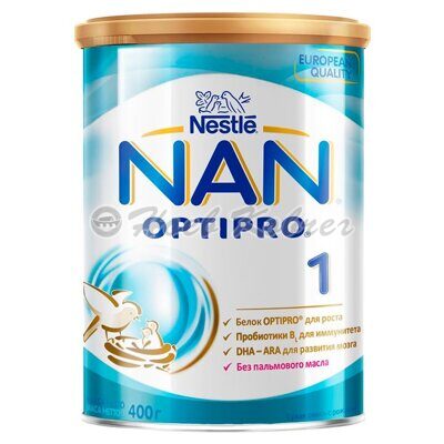 Д/пит NAN-1 OPTIPRO с биф/бактериями с рождения 400г