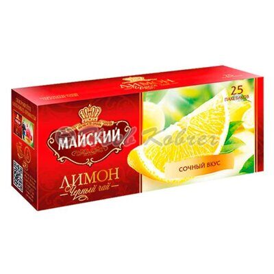 Чай Майский Лимон 25пак.*1,5гр