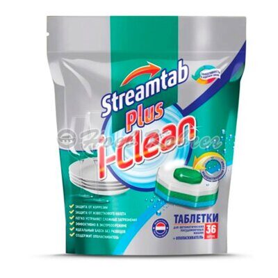 Таблетки д/посудомоечных машин I-Clean Streamtab Plus 36шт*17г