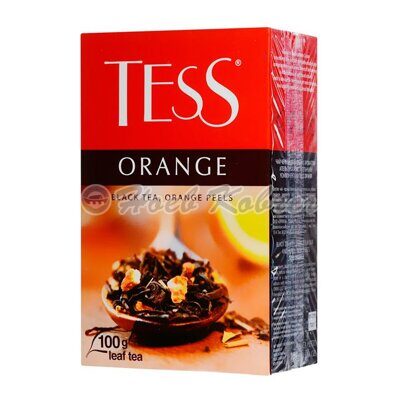 Чай Tess Оранж цедр/апел/черн 100г