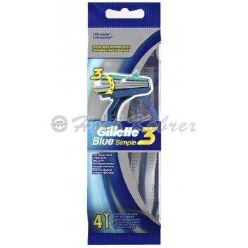 Бритва Gillette Blue Simple 3 одноразовая (4шт)