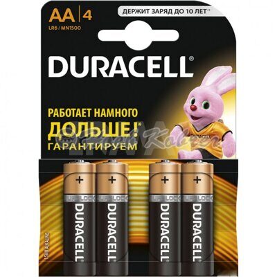 Батарейки DURACELL Basic  AA 1.5V LR 6 4 шт.