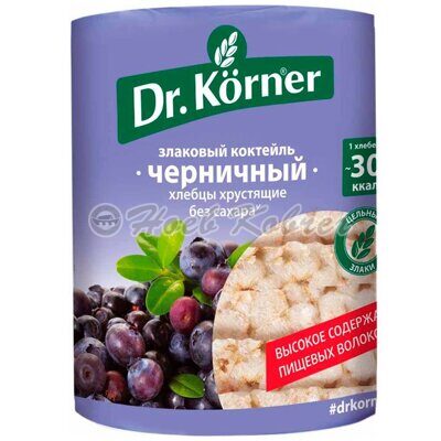 Хлебцы Dr.Korner злаковый коктейль Черничный 100г