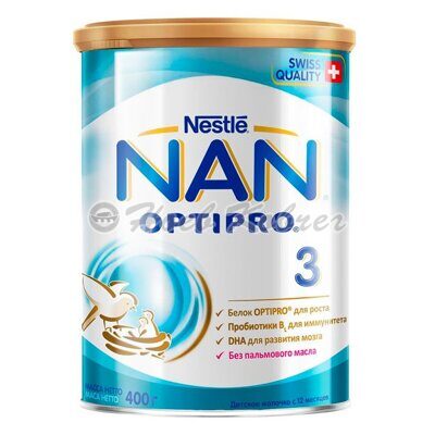 Д/пит NAN-3 сух.мол.смесь детское молочко(с 12мес) 400гр.