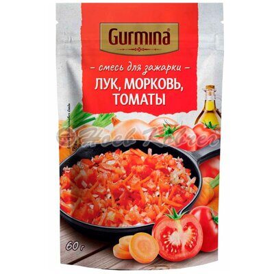 Смесь д/зажарки Gurmina Лук,морковь и томаты 60г