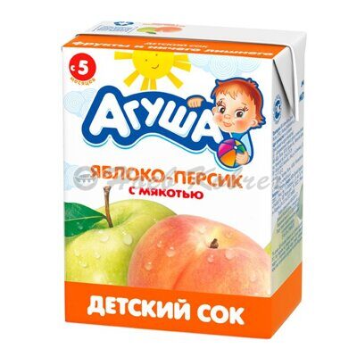 Д/п Сок Агуша Яблочно-Персиковый восстановл. 200мл